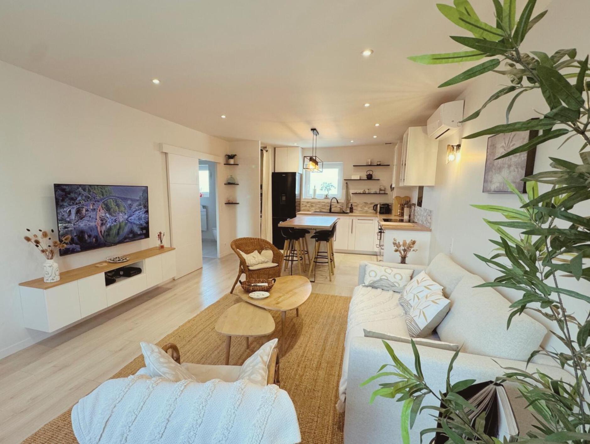 "' Impasse D'Un Instant "' 8Min Aix - Clim & Parking Apartment Venelles Luaran gambar
